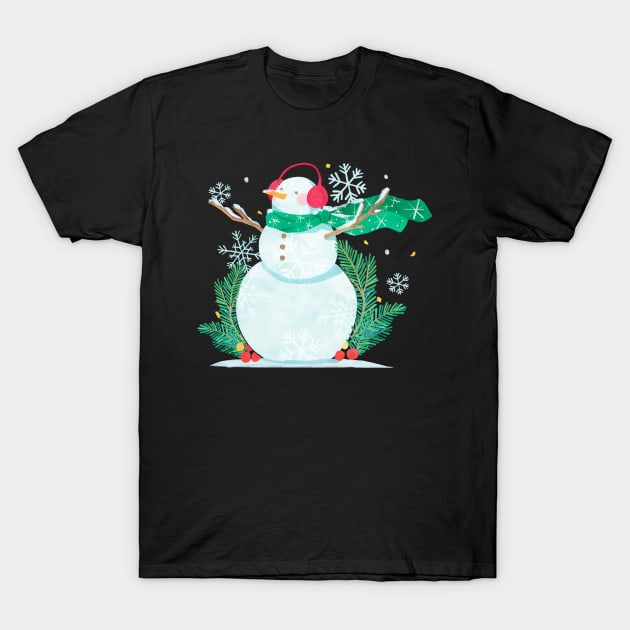 Snowman T-Shirt by Designuper